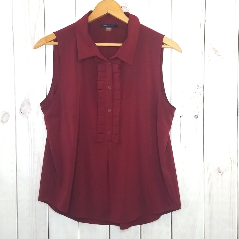 Tommy Hilfiger Maroon Tank
